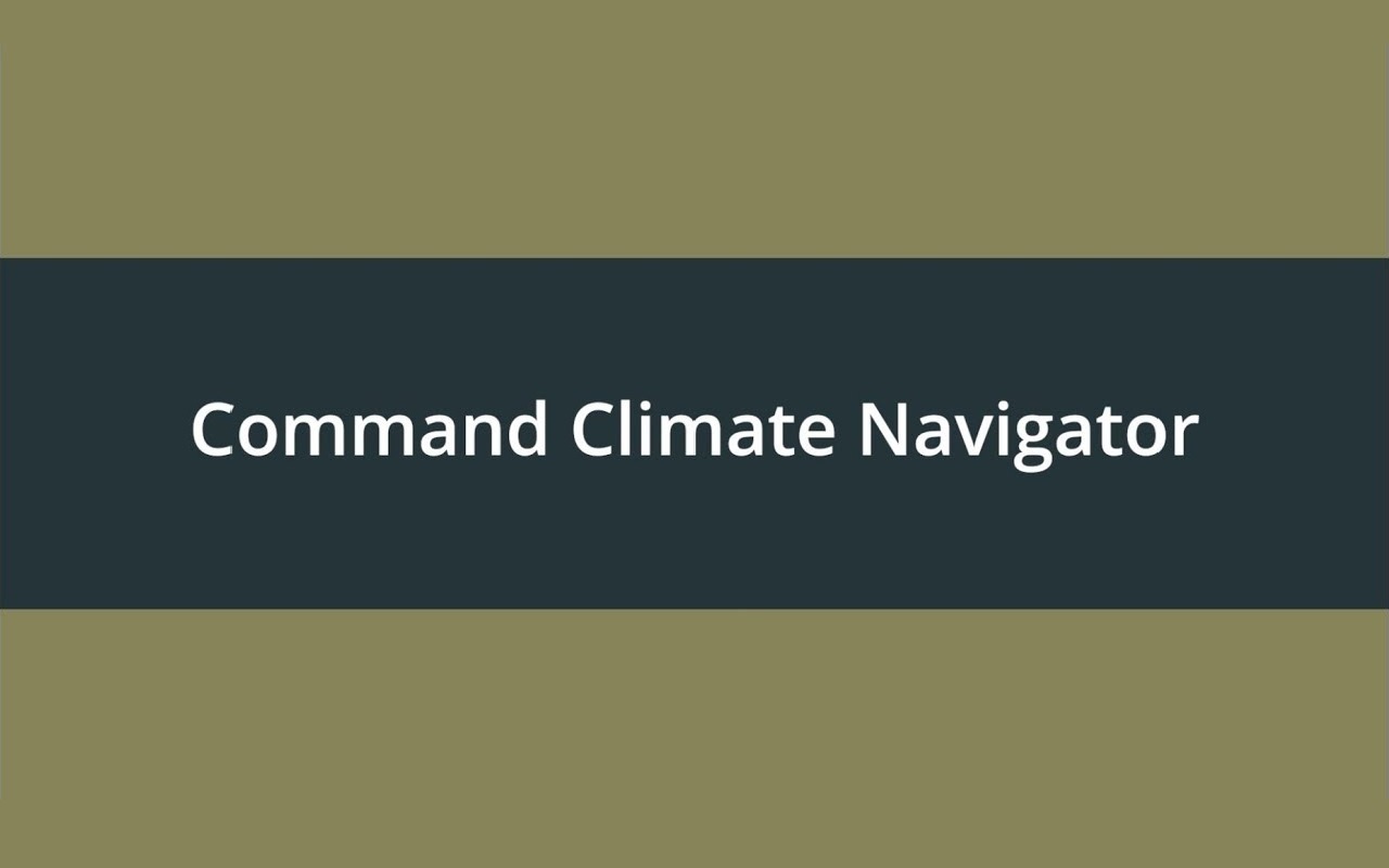 Command Climate Navigator Online Tool